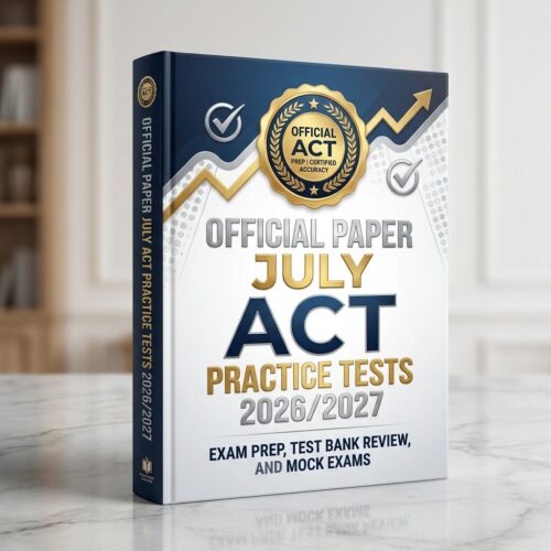 A premium 3D po (65) Official Paper July ACT Practice Tests 2026/2027 Exam Prep