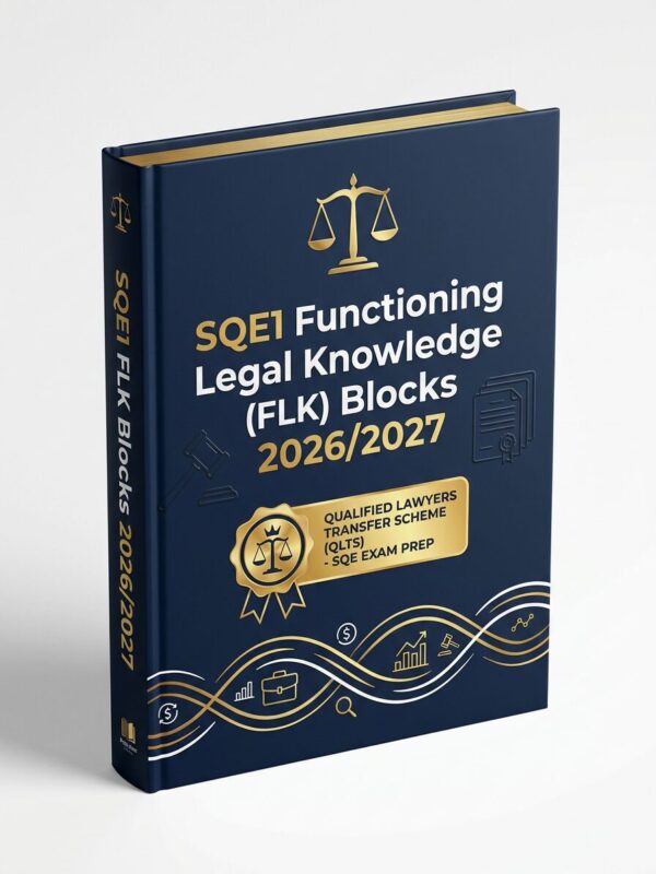 A premium 3D po (73) SQE1 Functioning Legal Knowledge (FLK) 2026/2027 Complete Review