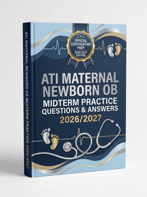 A premium 3D po (74) ATI Maternal Newborn OB Midterm Practice Questions 2026/2027
