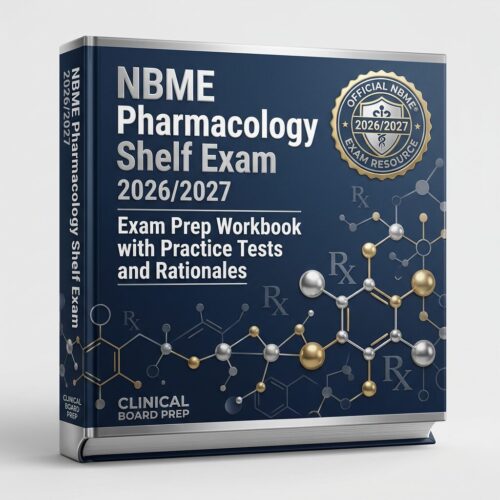 A premium 3D po (85) NBME Pharmacology Shelf Exam 2026/2027 Prep Workbook