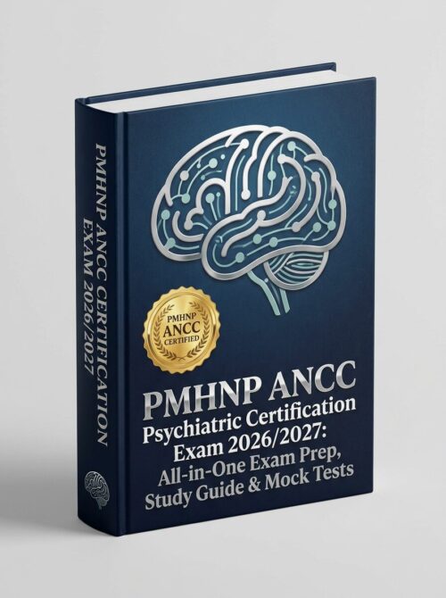 A premium 3D po (89) PMHNP ANCC Psychiatric Certification Exam 2026/2027: All-in-One Exam Prep, Study Guide & Mock Tests