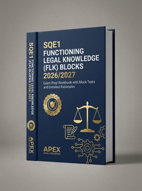 A premium 3D po (94) SQE1 FLK Blocks 2026/2027: Exam Prep Workbook & Mock Tests
