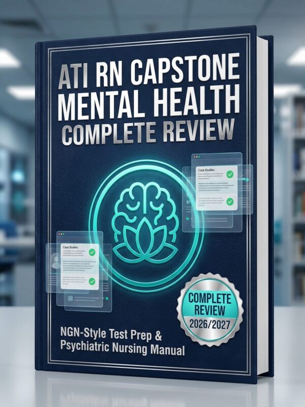 A premium 3d bo (7) ATI RN Capstone Mental Health 2026/2027 Proctored Exam Review | NGN Practice Tests & Rationales