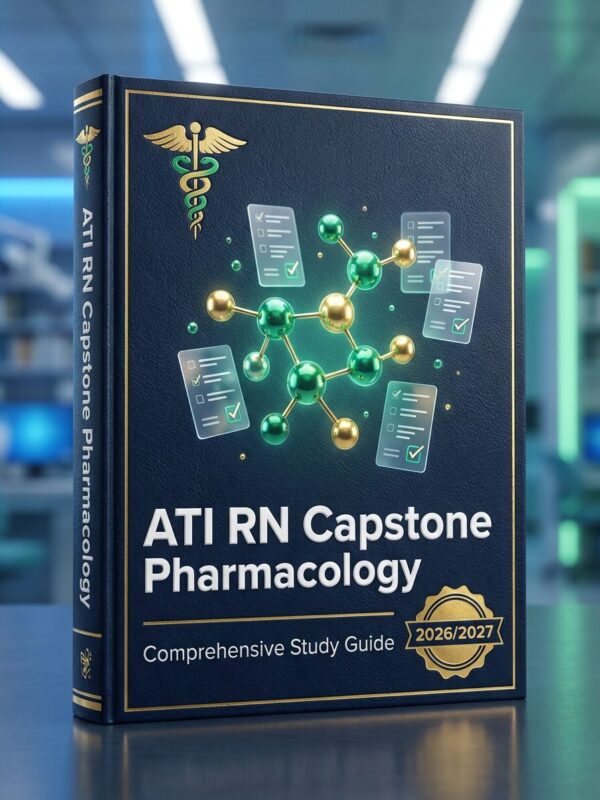 A premium 3d bo (9) ATI RN Capstone Pharmacology 2026/2027 Proctored Exam