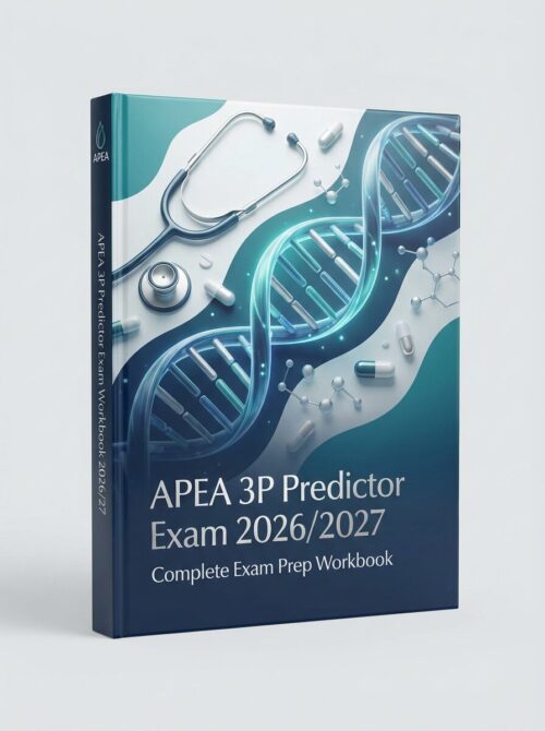 A premium, high (5) APEA 3P Predictor Exam 2026/2027 Complete Workbook | Practice Tests & Study Guide