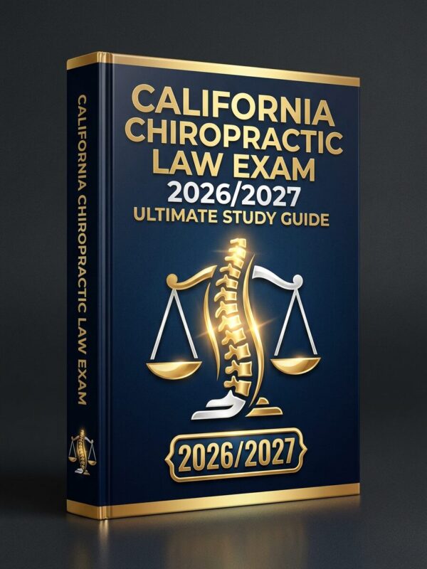 A premium, high (8) California Chiropractic Law Exam Ultimate Study Guide 2026/2027 | Mock Exams & Test Bank