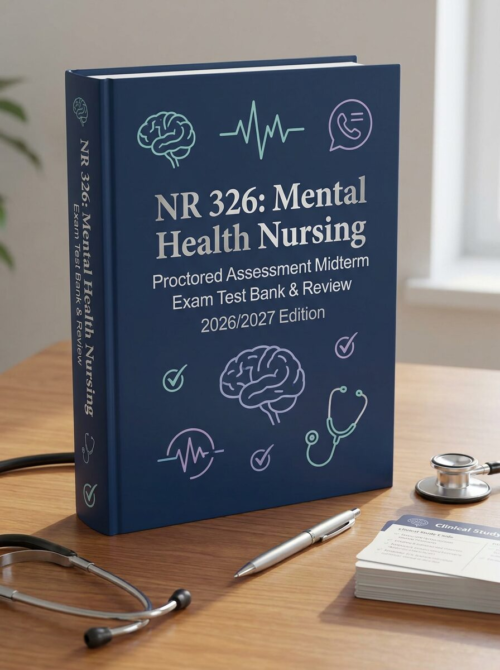NR 326 Mental Health Nursing Midterm Exam Test Bank & Review 2026/2027