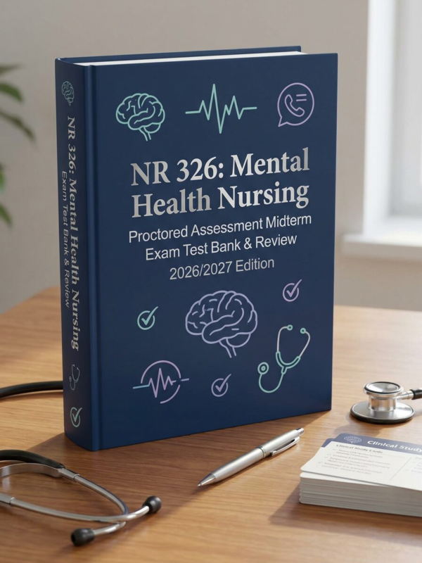 NR 326 Mental Health Nursing Midterm Exam Test Bank & Review 2026/2027