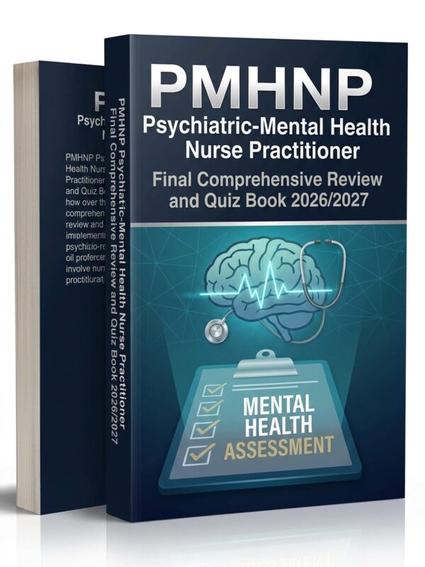 A professional (11) PMHNP Psychiatric-Mental Health Nurse Practitioner Final Review & Quiz Book 2026/2027