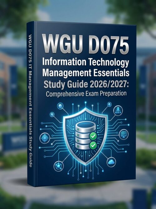 A professional (21) WGU D075 IT Management Essentials 2026/2027 Complete Study Guide