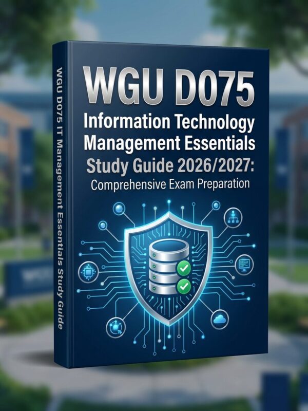 A professional (21) WGU D075 IT Management Essentials 2026/2027 Complete Study Guide