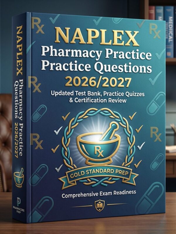 A professional (7) NAPLEX Pharmacy Practice Questions 2026/2027 Updated Test Bank & Review
