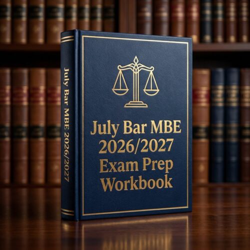 A realistic 3D (13) July Bar Multistate Bar Examination (MBE) 2026/2027 Exam Prep Workbook
