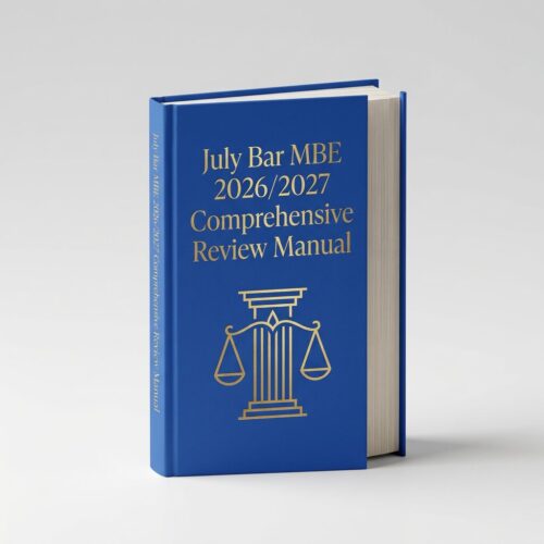A realistic 3D (15) July Bar Multistate Bar Examination (MBE) 2026/2027 Comprehensive Review Manual