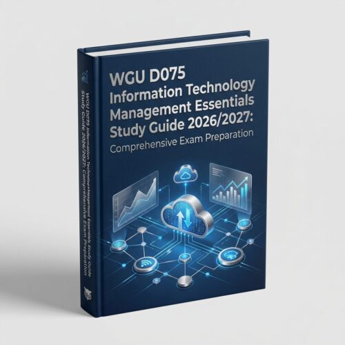 A realistic 3D (17) WGU D075 IT Management Essentials 2026/2027 Complete Study Guide
