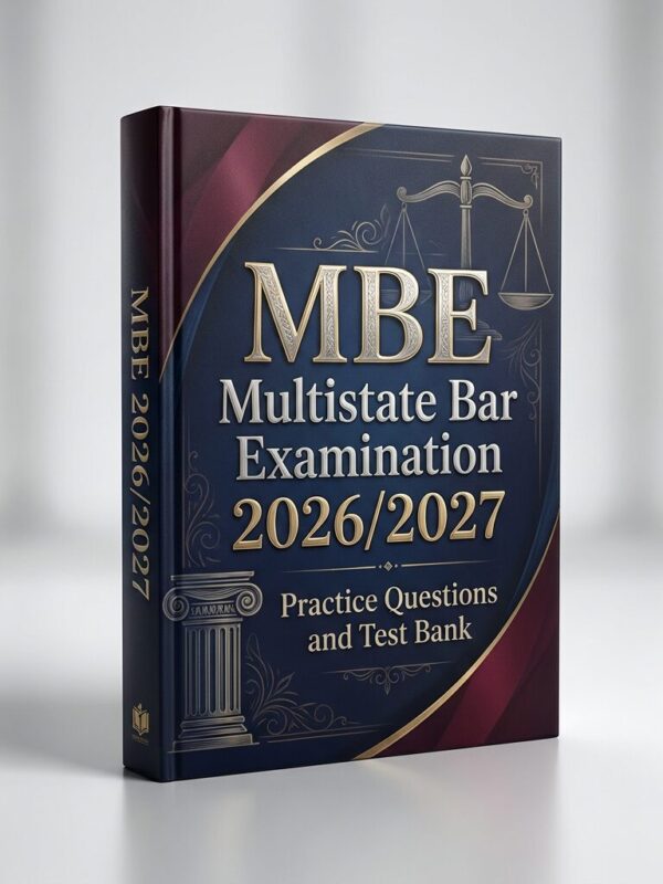 A realistic 3D (3) MBE Multistate Bar Examination 2026/2027 Practice Questions and Test Bank