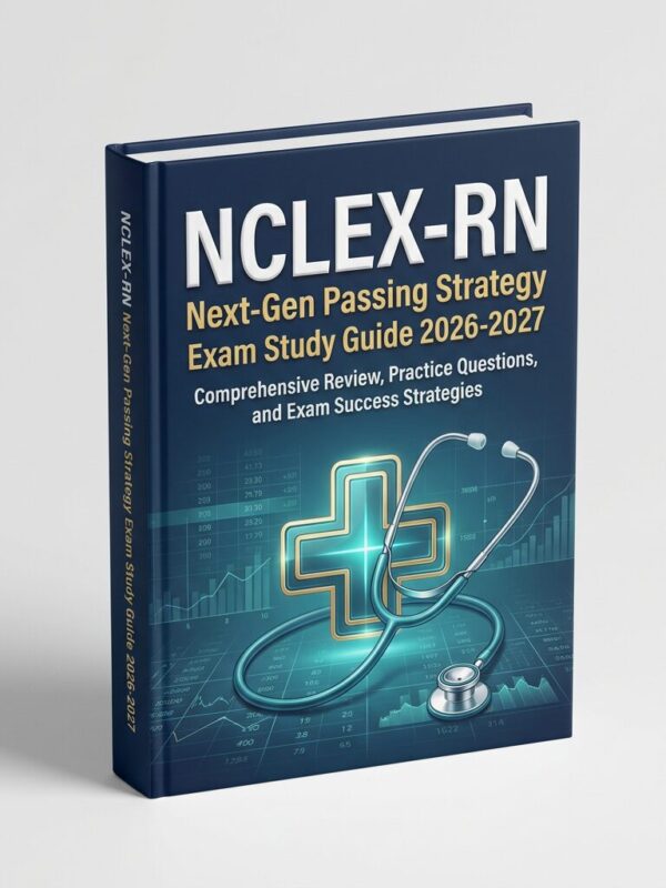 A realistic 3D (4) NCLEX-RN Next-Gen Passing Strategy Exam Study Guide 2026/2027 & Practice
