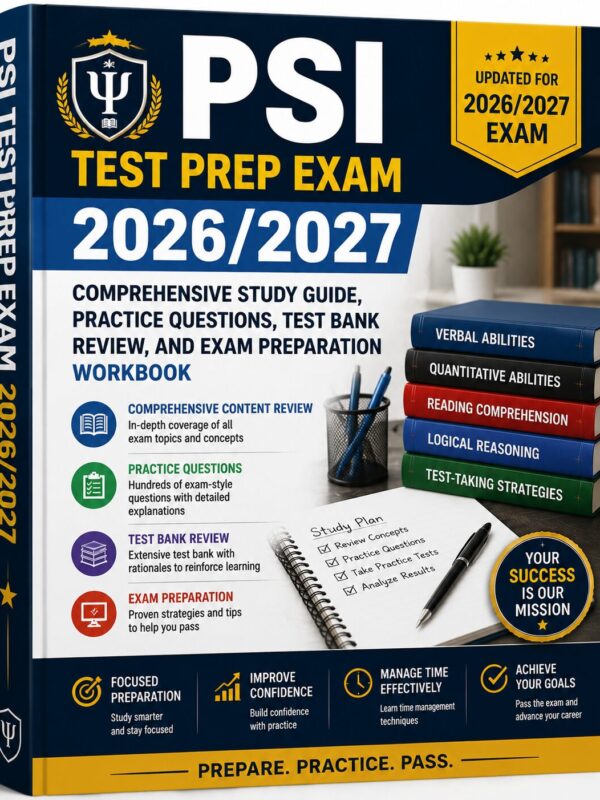 ChatGPT Image Jul 1, 2026, 08_33_32 AM PSI Test Prep Exam 2026/2027 Comprehensive Study Guide with Practice Questions, Test Bank Review & Exam Preparation Workbook
