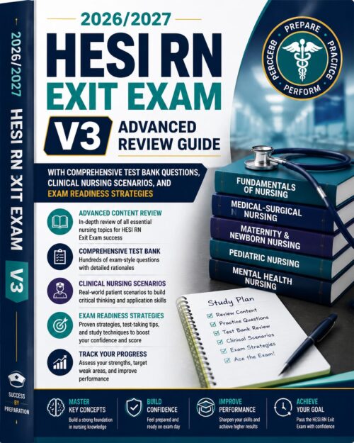 ChatGPT Image Jul 1, 2026, 12_00_36 PM HESI RN Exit Exam V3 2026/2027 Advanced Review Guide, Test Bank & Clinical Scenarios Prep Manual
