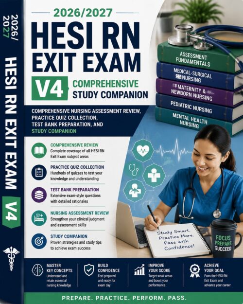 ChatGPT Image Jul 1, 2026, 12_05_06 PM HESI RN Exit Exam V4 2026/2027 Comprehensive Review, Practice Quizzes & Test Bank Study Companion