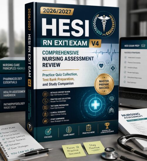 ChatGPT Image Jul 1, 2026, 12_05_43 PM HESI RN Exit Exam V4 2026/2027 Comprehensive Review, Practice Quizzes & Test Bank Study Companion