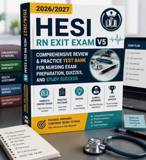 ChatGPT Image Jul 1, 2026, 12_08_44 PM HESI RN Exit Exam V5 2026/2027 Comprehensive Review, Practice Test Bank & Nursing Exam Prep Guide