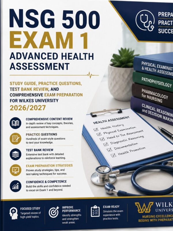 ChatGPT Image Jul 2, 2026, 04_48_39 PM NSG 500 Exam 1 Advanced Health Assessment 2026/2027 Study Guide | Practice Questions & Review