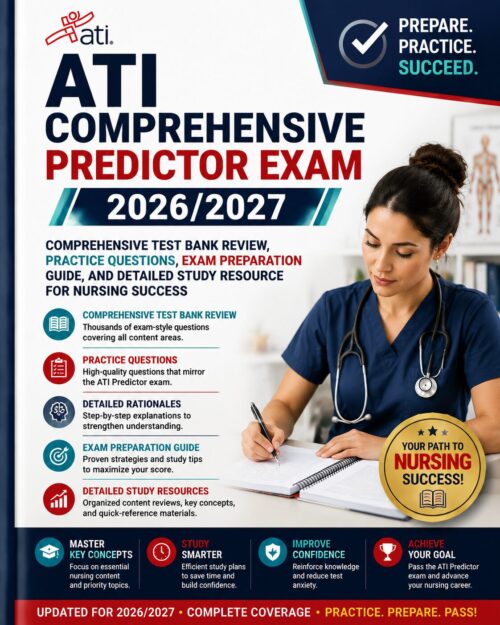 ChatGPT Image Jul 2, 2026, 09_18_40 AM ATI Comprehensive Predictor Exam 2026/2027 Comprehensive Test Bank Review | Practice Questions, Exam Preparation Guide & Detailed Nursing Study Resource for Success