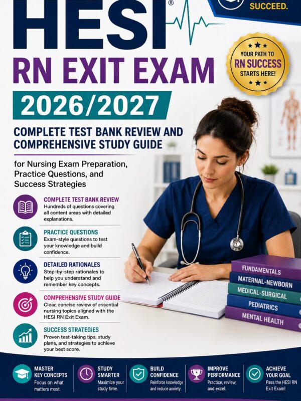 ChatGPT Image Jul 2, 2026, 10_02_57 AM HESI RN Exit Exam 2026/2027 Complete Test Bank Review & Comprehensive Study Guide | Nursing Exam Preparation, Practice Questions & Success Strategies