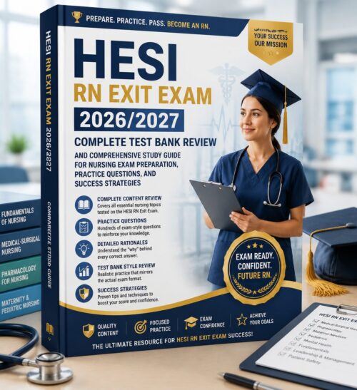 ChatGPT Image Jul 2, 2026, 10_04_25 AM HESI RN Exit Exam 2026/2027 Complete Test Bank Review & Comprehensive Study Guide | Nursing Exam Preparation, Practice Questions & Success Strategies