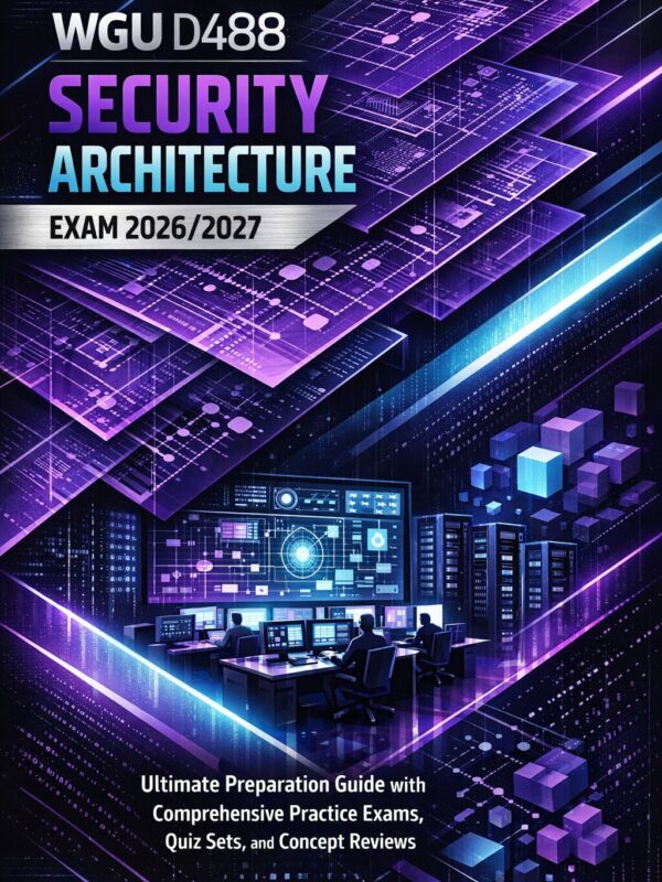 WGU D488 Security Architecture Exam Prep Guide 2026/2027 with Practice Exams & Quizzes