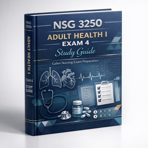 Create a high-e NSG 3250 Adult Health I Exam 4 Study Guide 2026/2027 with Practice Tests