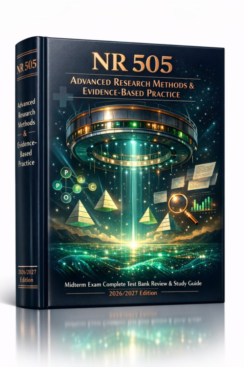 NR 505 Advanced Research Methods & Evidence-Based Practice Midterm Test Bank Review & Study Guide 2026/2027