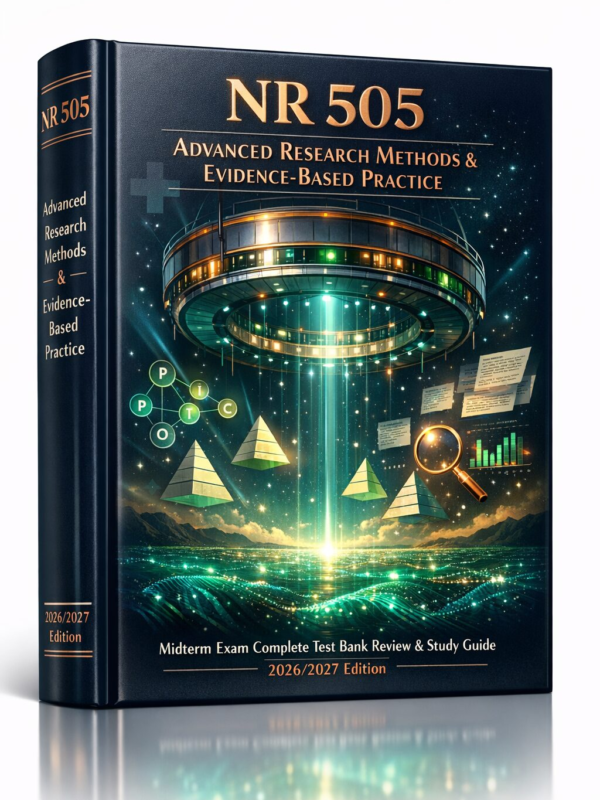 Create a highly (11) NR 505 Advanced Research Methods & Evidence-Based Practice Midterm Test Bank Review & Study Guide 2026/2027