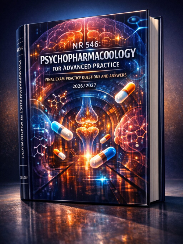 Create a highly (2) NR 546 Psychopharmacology for Advanced Practice Final Exam Practice Questions & Answers 2026/2027