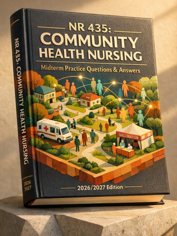 NR 435: Community Health Nursing Midterm Practice Questions & Answers 2026/2027