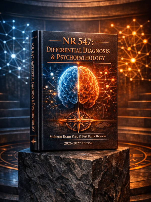 Create a highly (3) NR 547 Differential Diagnosis & Psychopathology Midterm Exam Prep and Test Bank Review 2026/2027