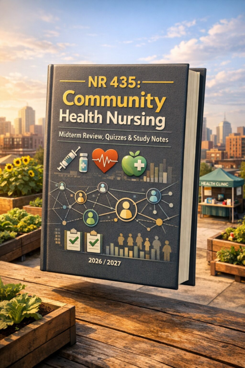 NR 435 Community Health Nursing Midterm Review, Quizzes & Study Notes 2026/2027