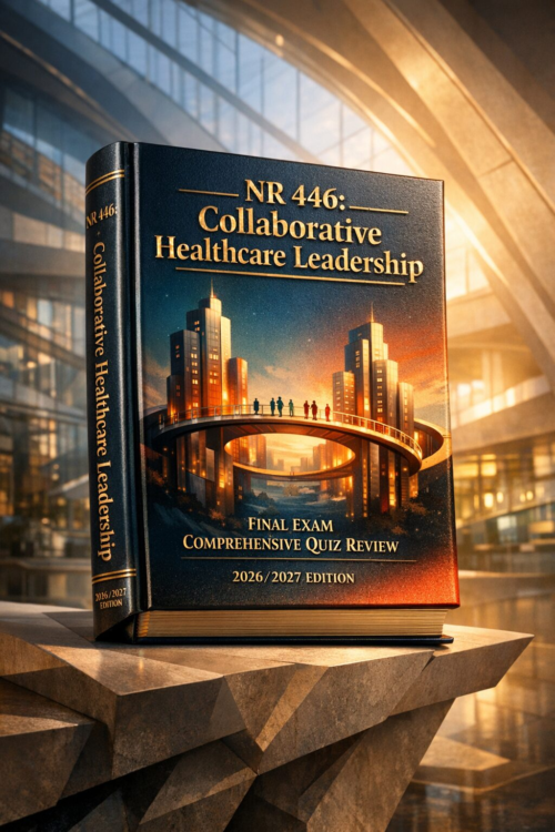 Create a highly (4) NR 446 Collaborative Healthcare Leadership Final Exam Comprehensive Quiz Review 2026/2027