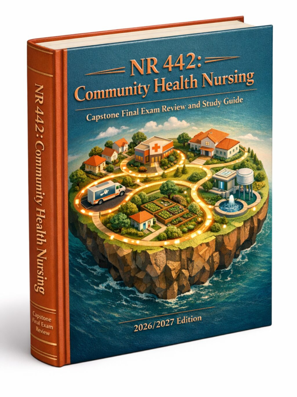 Create a highly (6) NR 442 Community Health Nursing Capstone Final Exam Review and Study Guide 2026/2027