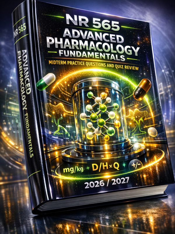 Create a highly (7) NR 565 Advanced Pharmacology Fundamentals Midterm Practice Questions & Quiz Review 2026/2027