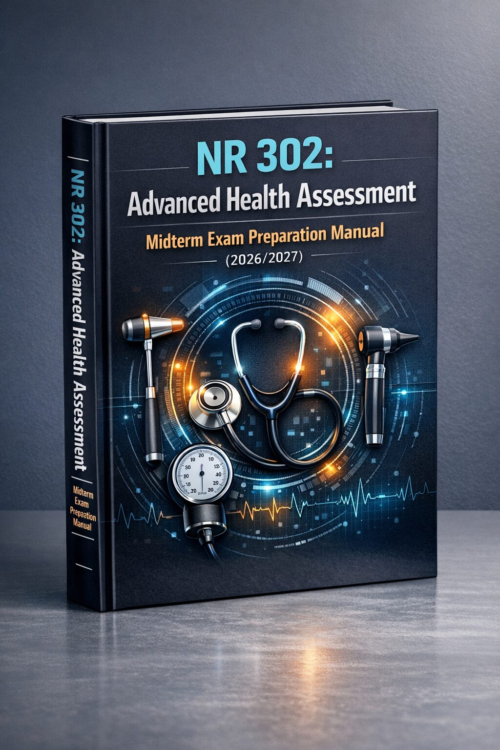 Create a polish NR 302 Advanced Health Assessment Midterm Exam Preparation Manual 2026/202