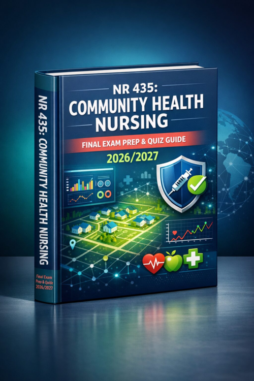 NR 435 Community Health Nursing Final Exam Prep & Quiz Guide 2026/2027