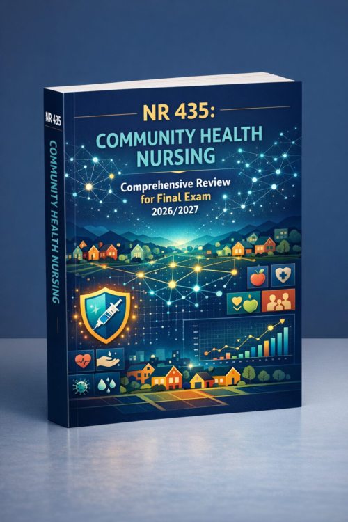 Create a polish (12) NR 435 Community Health Nursing Comprehensive Final Exam Review Guide 2026/2027