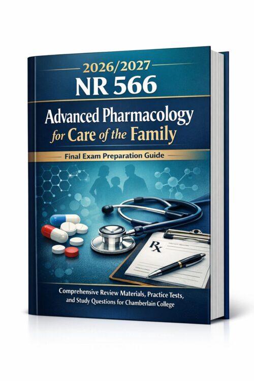 Create a polish (16) NR 566 Advanced Pharmacology Final Exam Prep Guide 2026/2027 with Practice Tests