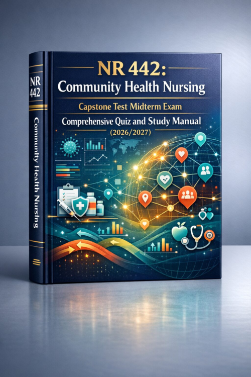 NR 442 Community Health Nursing Capstone Test Midterm Exam Quiz and Study Manual 2026/2027