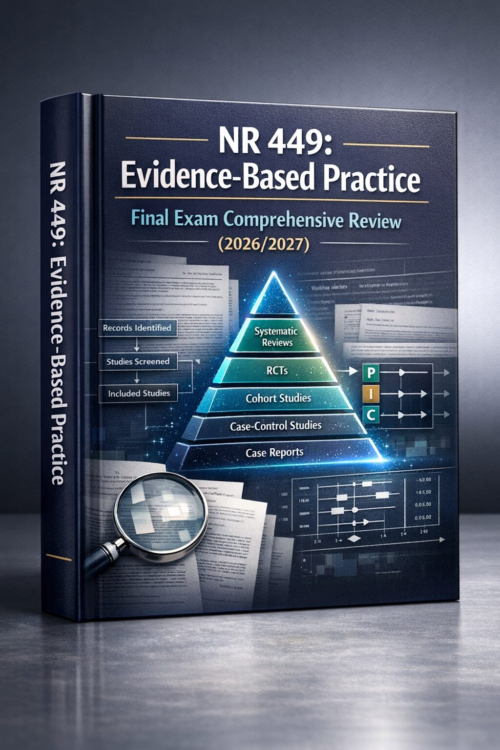 NR 449 Evidence-Based Practice Final Exam Comprehensive Review Guide 2026/2027