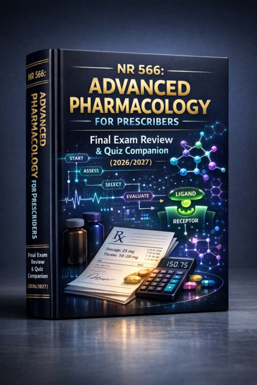Create a polish (29) NR 566 Advanced Pharmacology for Prescribers Final Exam Review & Quiz Companion 2026/2027