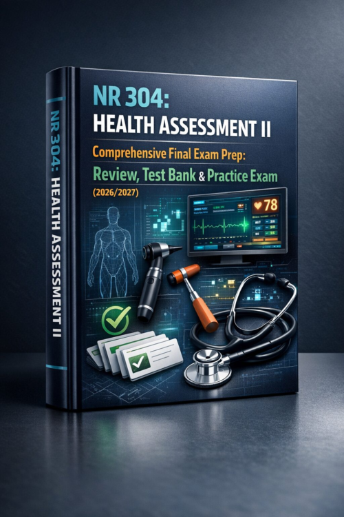 NR 304 Health Assessment II Final Exam Prep: Review, Test Bank & Practice Exam 2026/2027