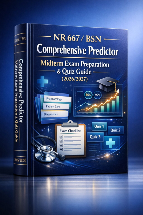 NR 667 BSN Comprehensive Predictor Midterm Exam Preparation & Quiz Guide 2026/2027